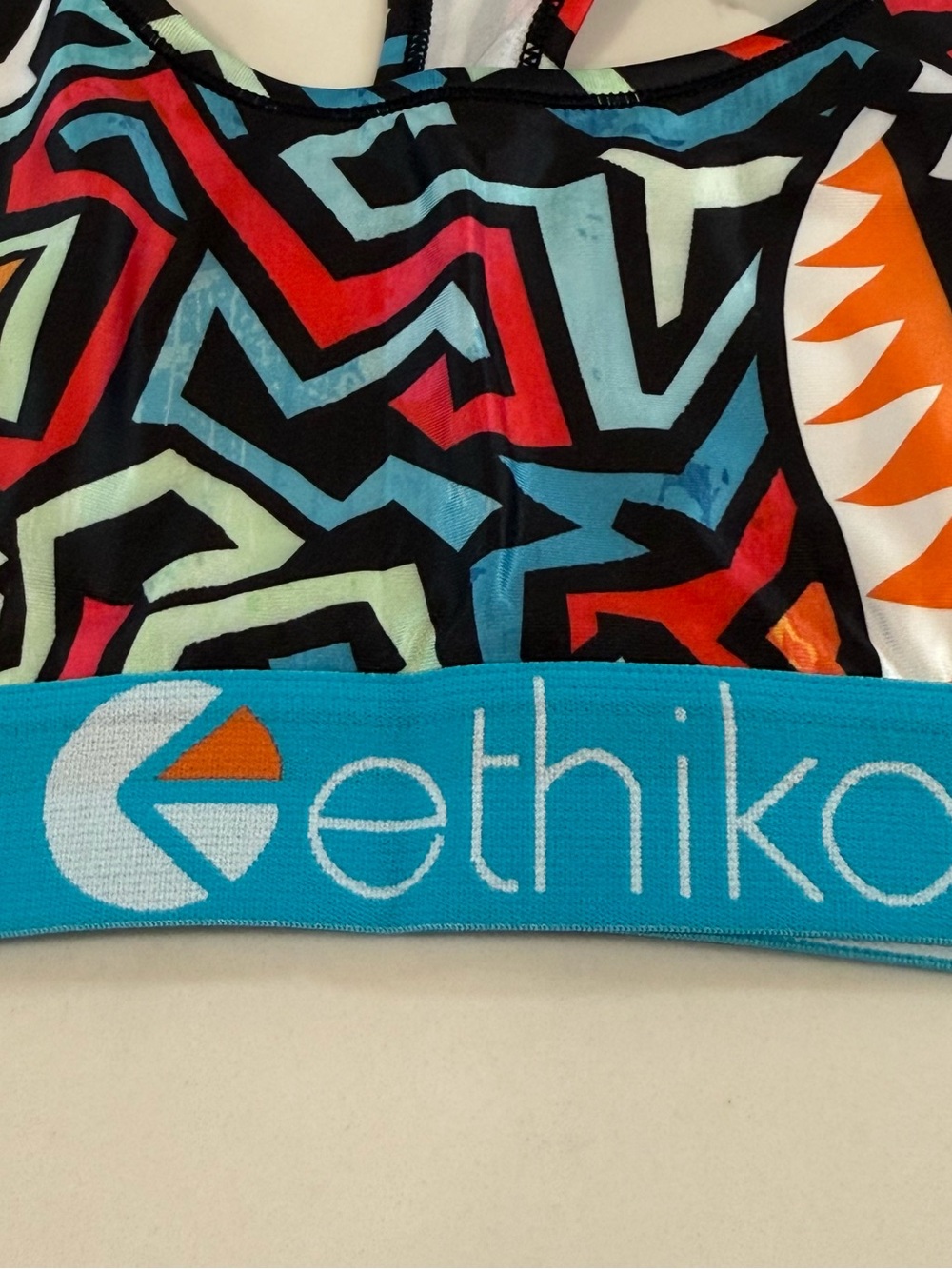 ETHIKA Sports Bra Size Medium The S bra Racerback - New w/Tags multi color - Picture 8 of 11